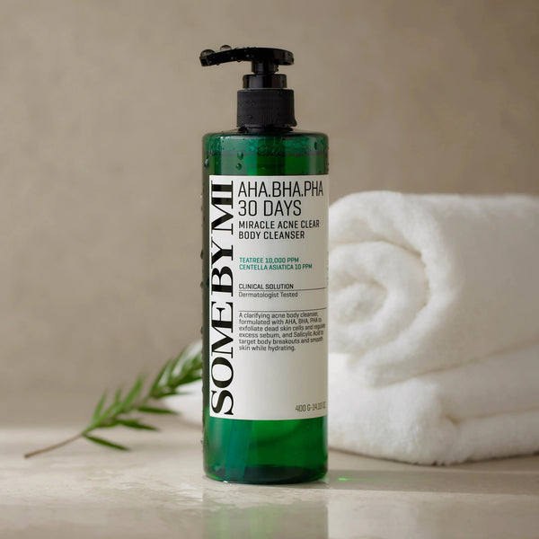 AHA-BHA-PHA 30 DAYS MIRACLE ACNE CLEAR BODY CLEANSER 400g Some By Mi