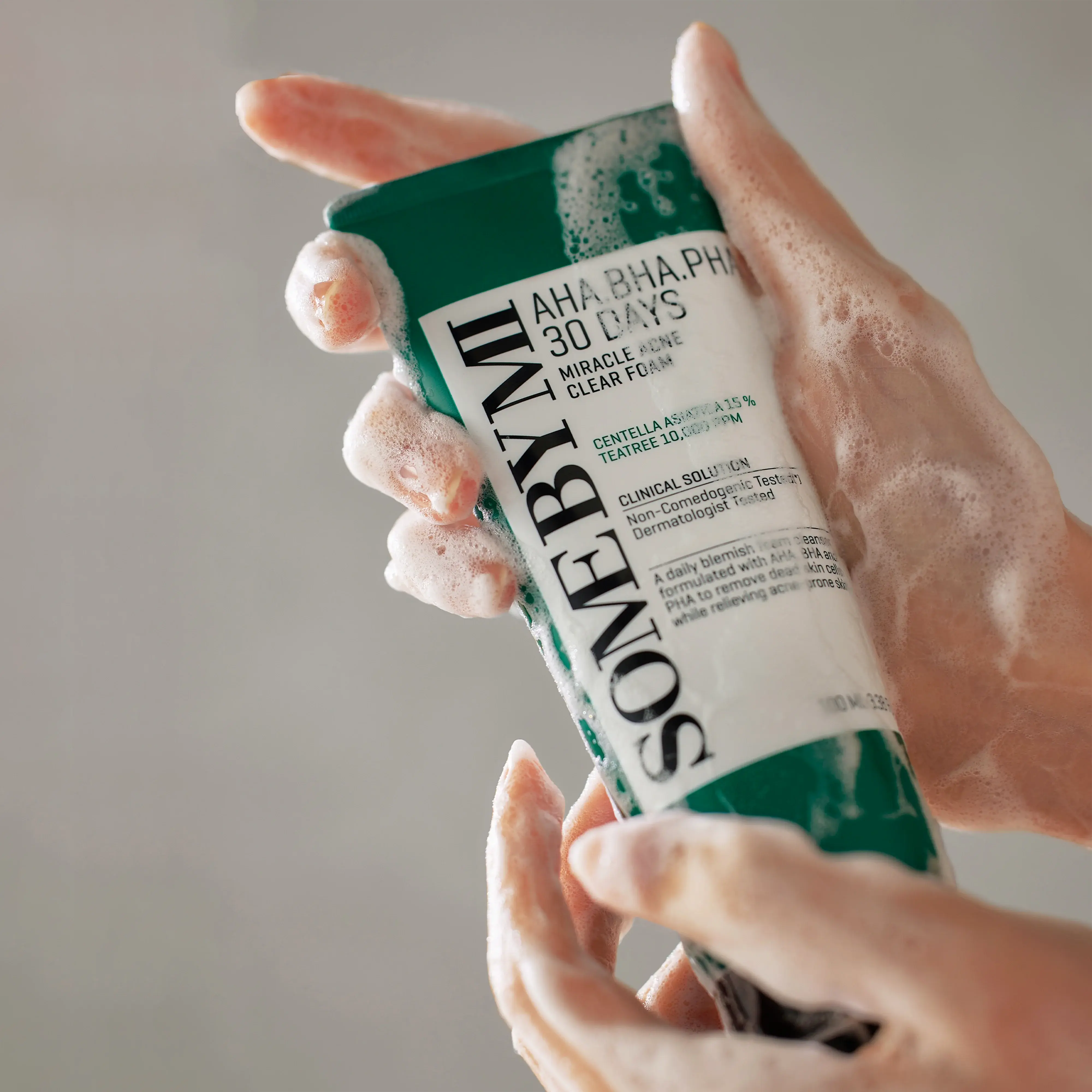 AHA. BHA. PHA 30 DAYS MIRACLE ACNE CLEAR FOAM 100ML Some By Mi