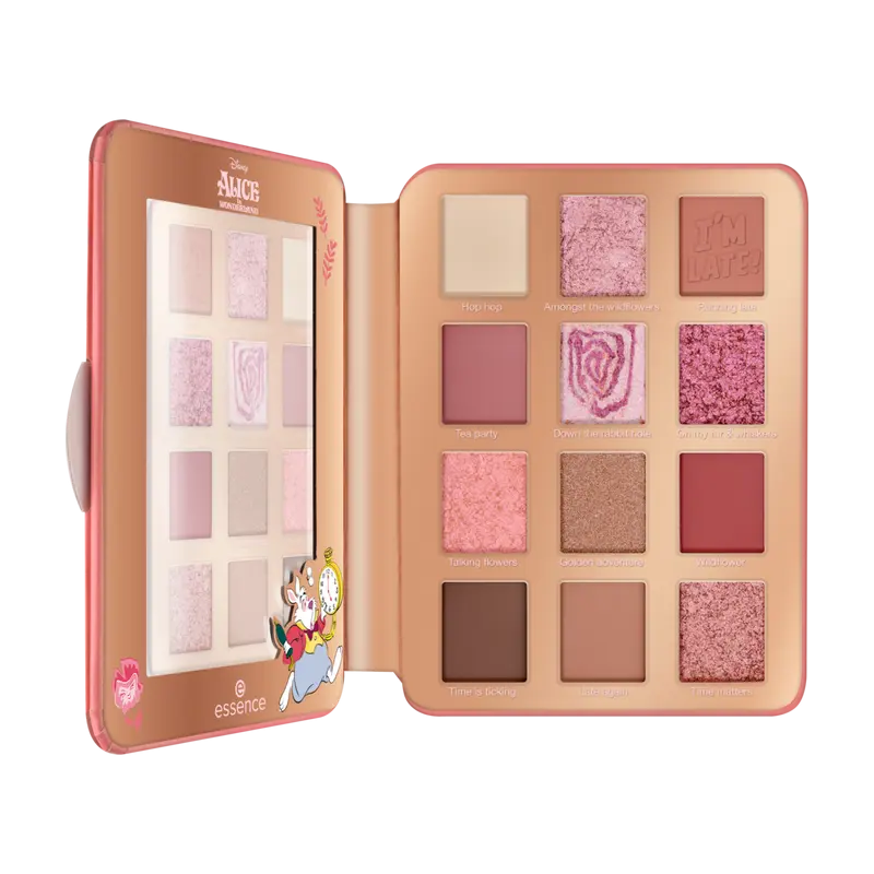 ALICE IN WONDERLAND ESSENCE DISNEY PALETTE FARDS A PAUPIÈRES 02 essence