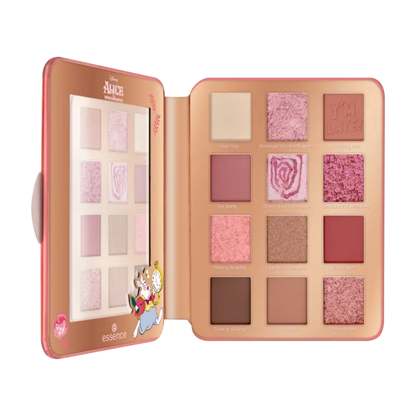 ALICE IN WONDERLAND ESSENCE DISNEY PALETTE FARDS A PAUPIÈRES 02 essence