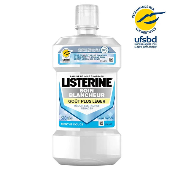 Bain de Bouche LISTERINE Soin Blancheur Goût Plus Léger LISTERINE