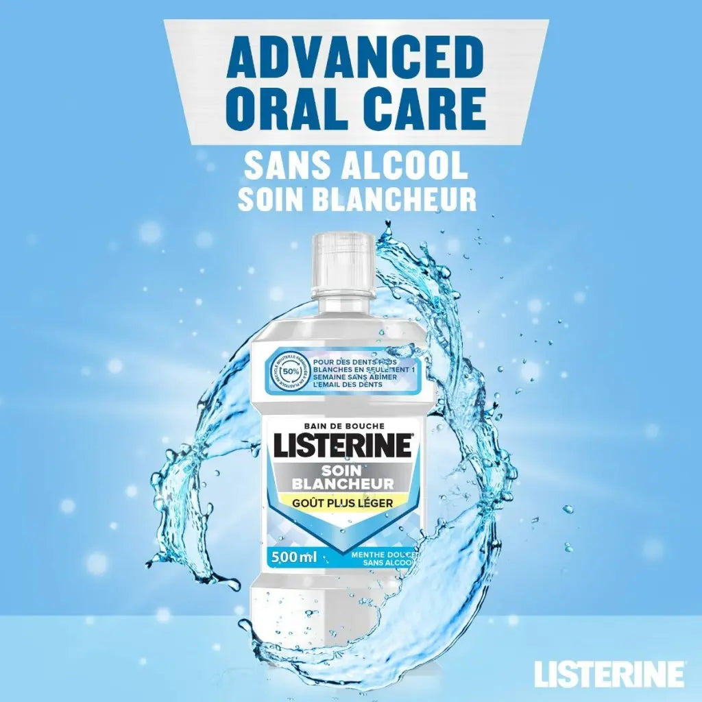 Bain de Bouche LISTERINE Soin Blancheur Goût Plus Léger LISTERINE