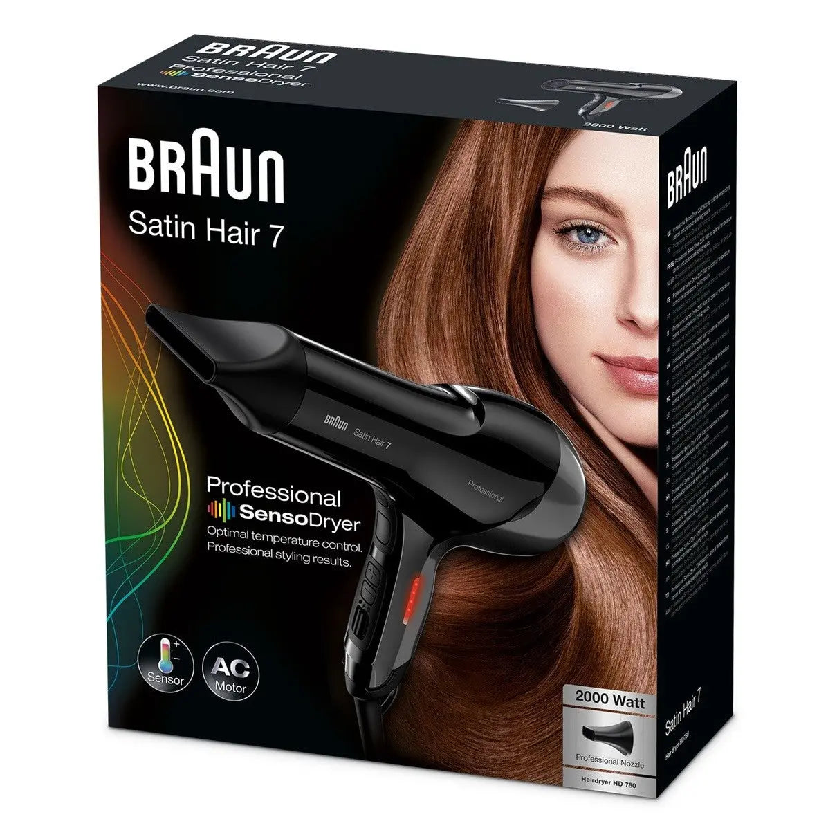 Braun Satin Hair 7 HD780 Sèche-cheveux professionnel SensoDryer Braun