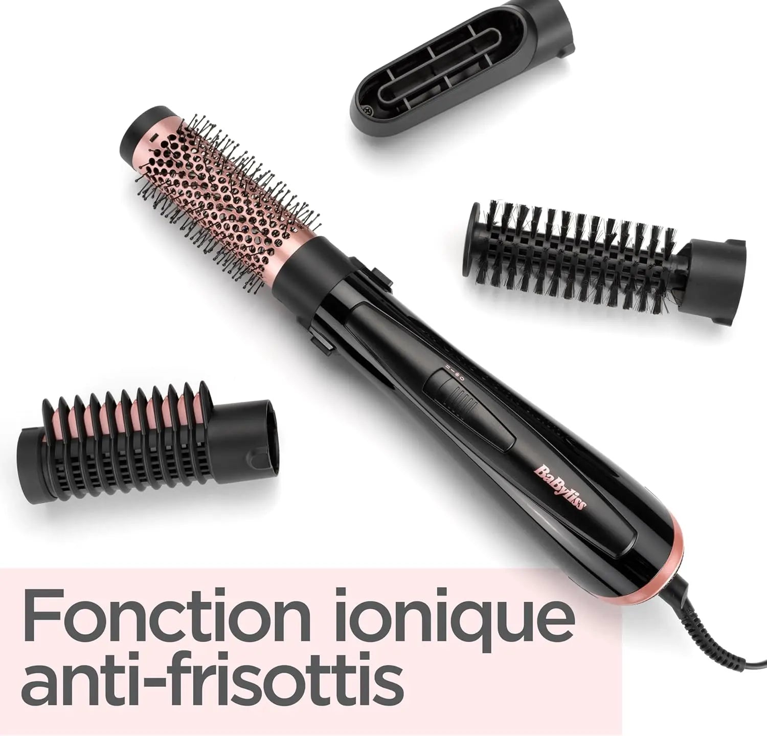 Brosse soufflante, 1000W, brosse à poils souples, mm thermique 38mm  (AS126E) Babyliss Paris