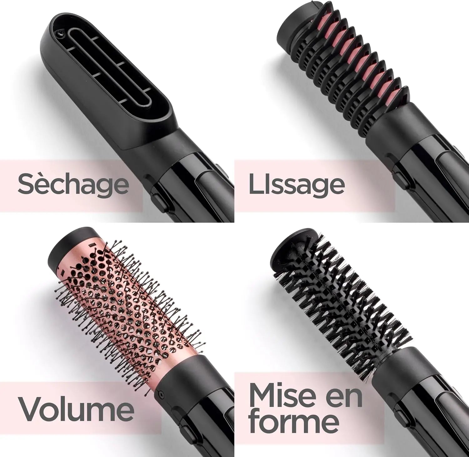 Brosse soufflante, 1000W, brosse à poils souples, mm thermique 38mm  (AS126E) Babyliss Paris