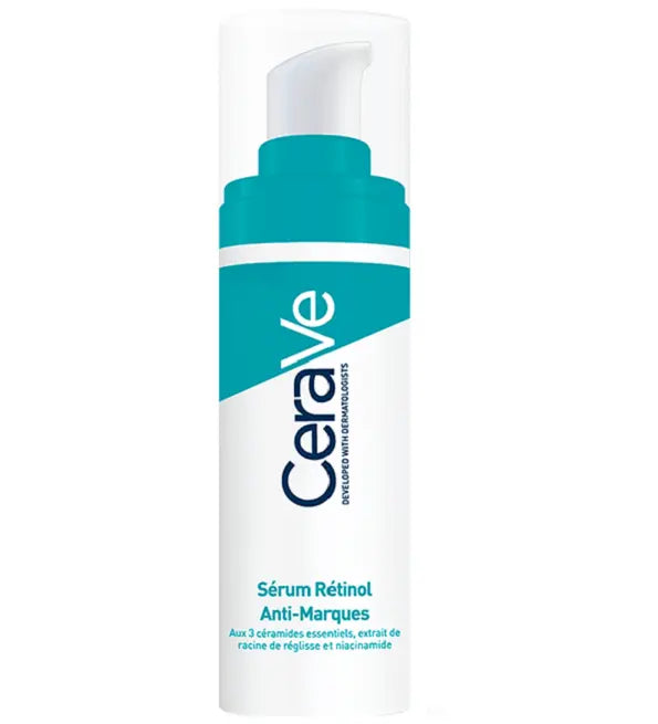 CERAVE Sérum Rétinol Anti Marques 30ml - Peaux Sensibles à Imperfections et à Tendance Acnéique CeraVe