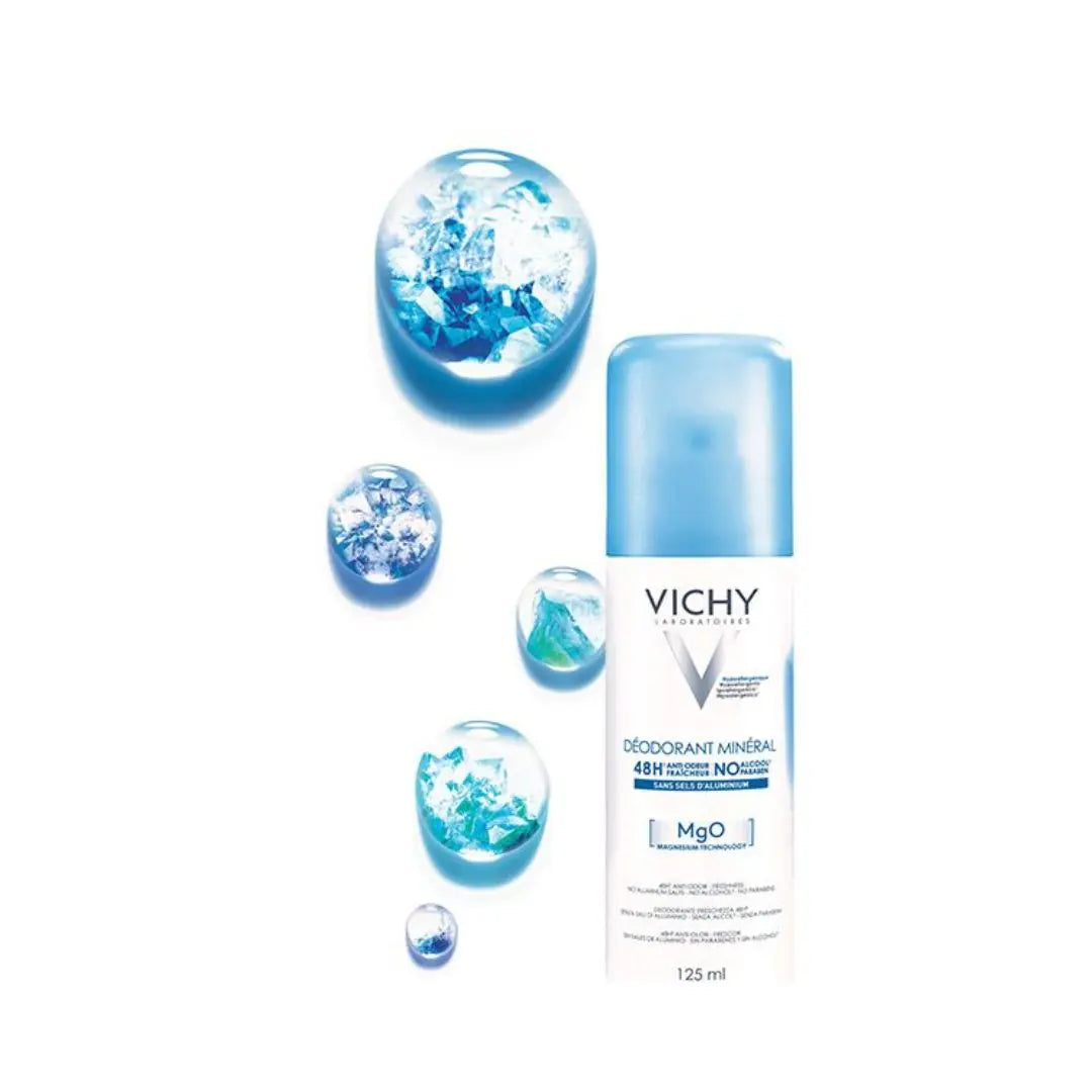 Déodorant Minéral 48H Aérosol Sans Sels d’Aluminium  125ml Vichy