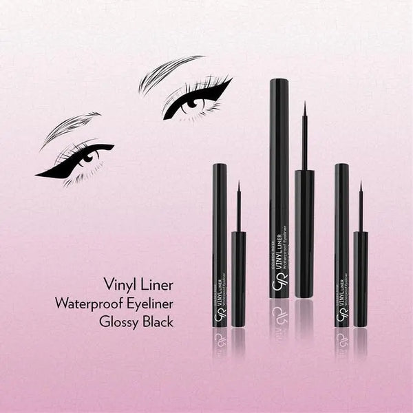 EYELINER VINYL WATERPROOF NOIR GOLDEN ROSE GOLDEN ROSE