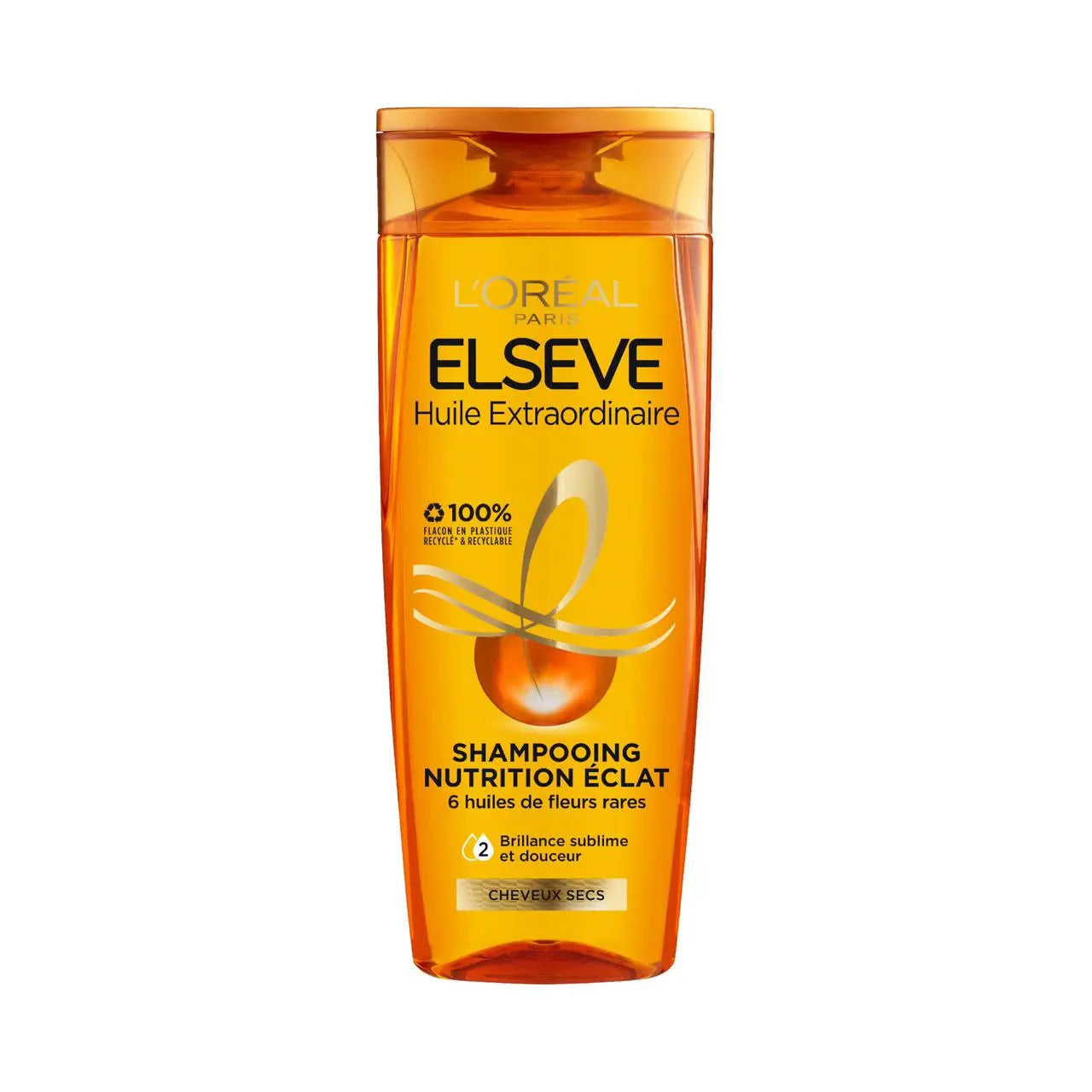 Elsève Huile Extraordinaire – Shampooing Nutrition Cheveux Normaux à Secs 600ml L'oréal