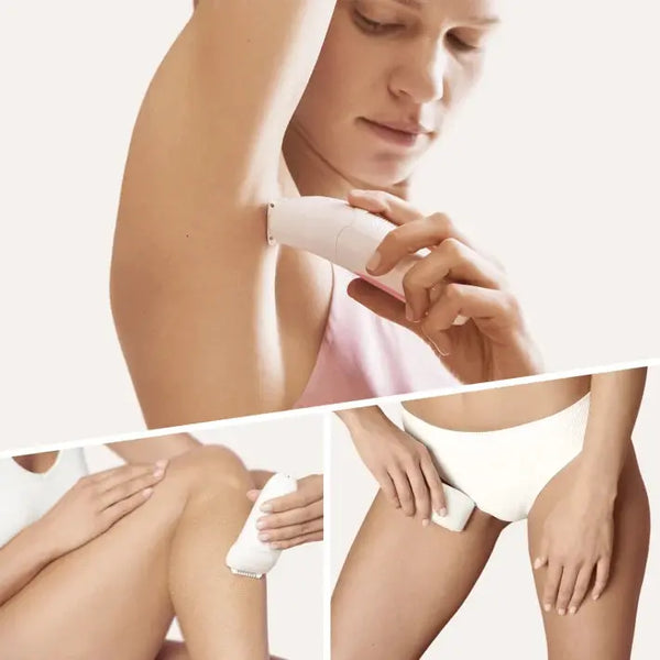 Épilateur Silk-épil 5-620 avec technologie Wet & Dry et 5 accessoires, dont une tête de rasage et une tondeuse. Braun