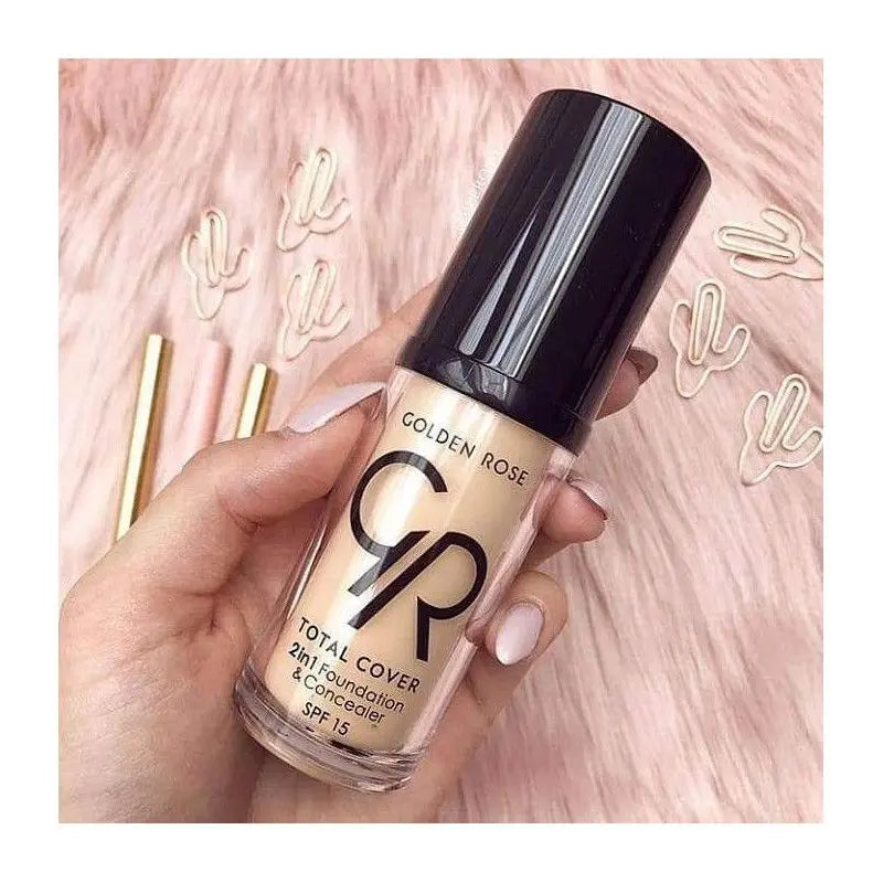FOND DE TEINT ET CORRECTEUR TOTAL COVER 2 IN 2 GOLDEN ROSE GOLDEN ROSE