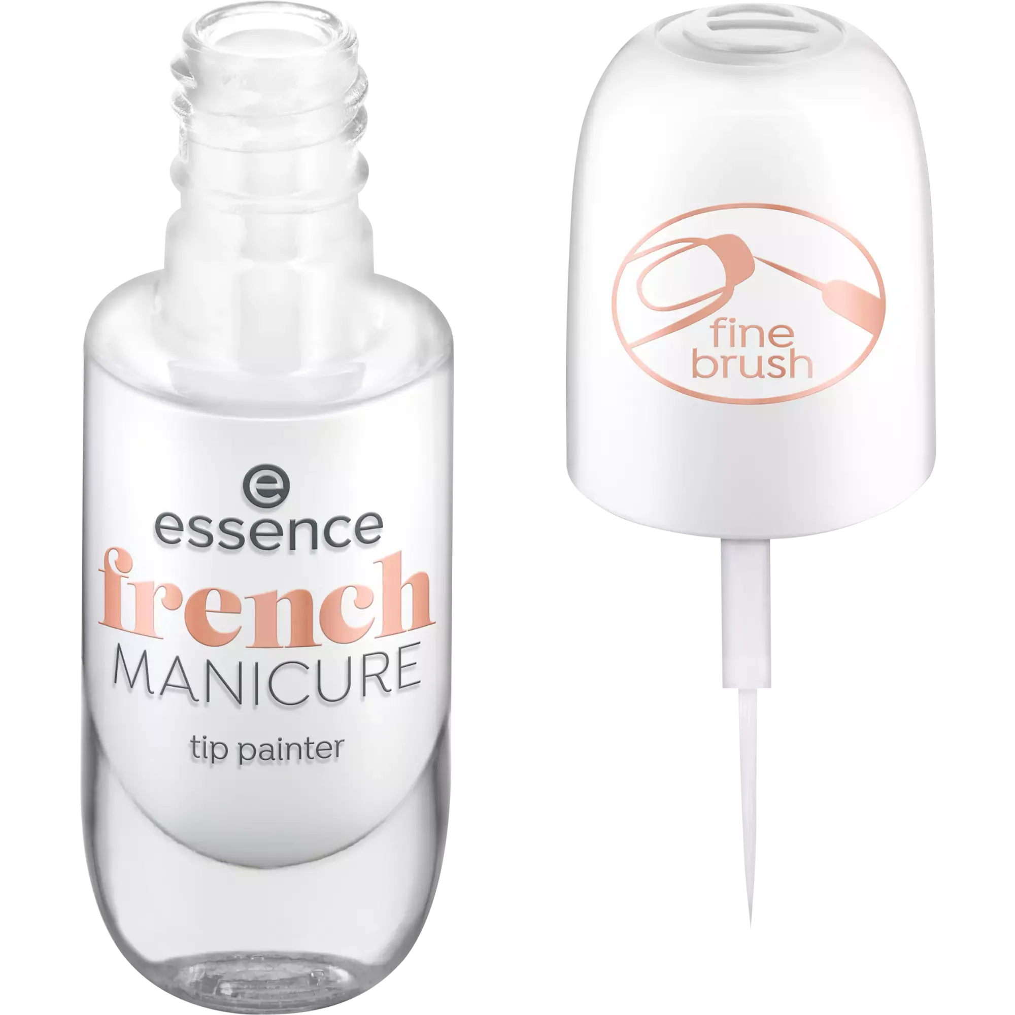 FRENCH manicure tip painter vernis blanc essence