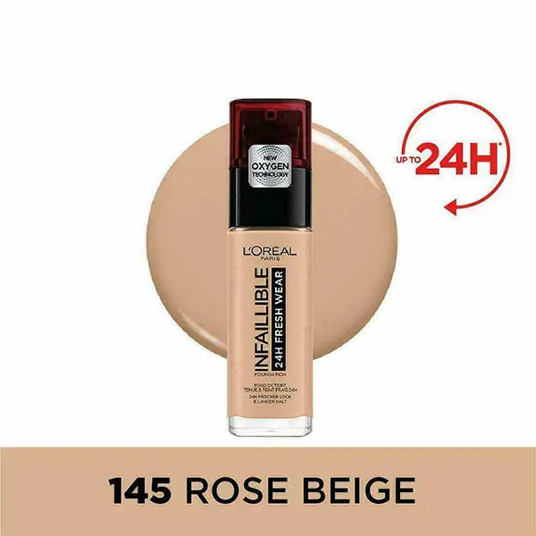 Fond de teint Infaillible 24h Fresh wear N° 145 - Rose beige L'oréal professionnel