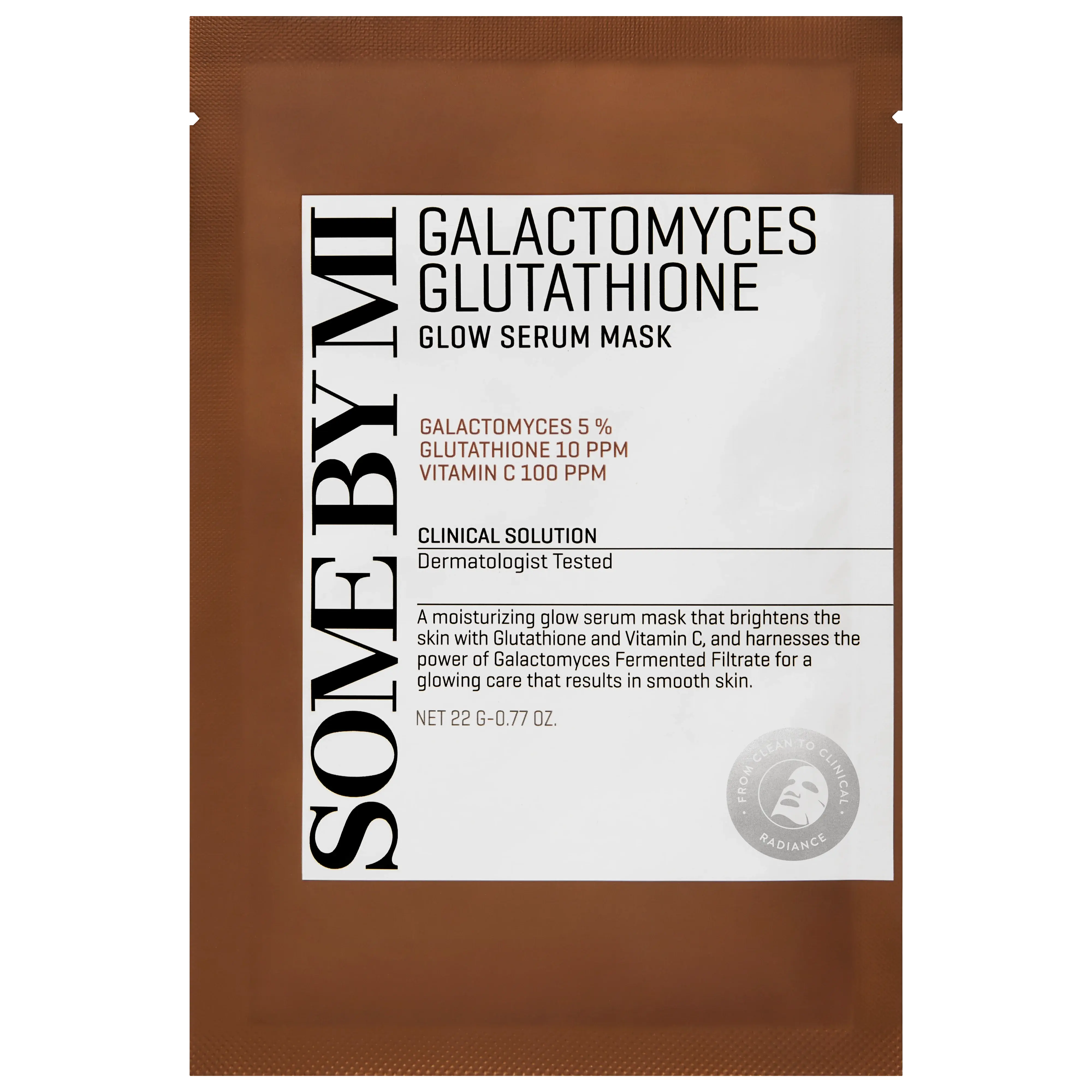 GALACTOMYCES GLUTATHIONE GLOW SERUM MASK 22G Some By Mi