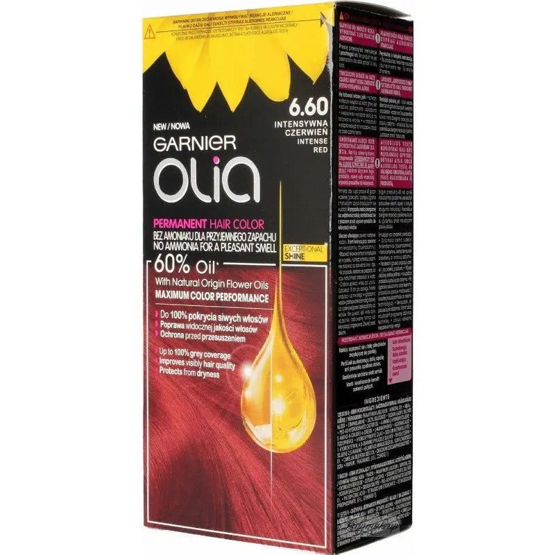 GARNIER Olia 6.60 Intense red - Cashmere Cosmetics Garnier
