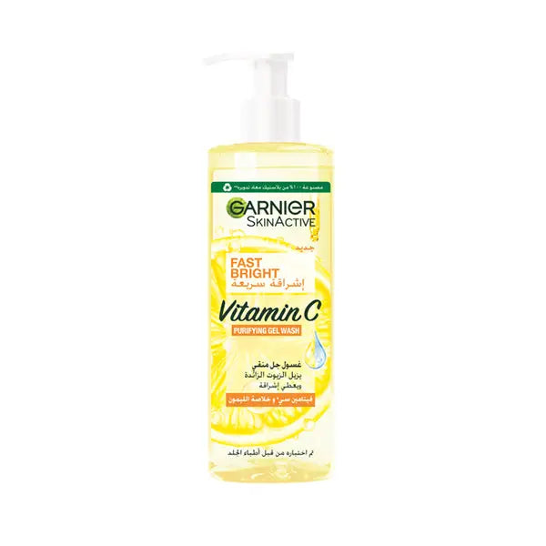 GARNIER SKIN ACTIVE- GEL NETTOYANT FAST BRIGHT À LA VITAMINE C – 400ML Garnier