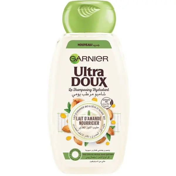 GARNIER ULTRA DOUX SHAMPOOING HYDRATANT LAIT D'AMANDE 400ML Garnier