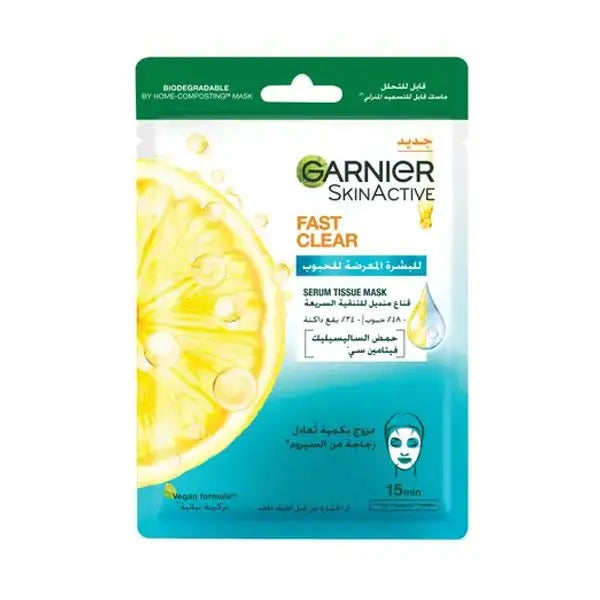 Garnier Skinactive Fast Clear Tissue Mask Garnier