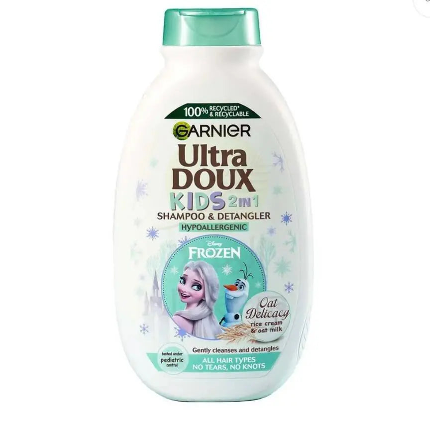 Garnier Ultra Doux Bébé Shampooing Et Revitalisant 2 En 1 Avec Crème De Riz Et Lait D’avoine - 400ml Garnier