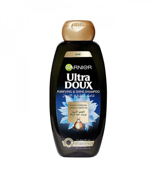 Garnier Ultra Doux Black Charcoal & Nigella Seed Oil Shampooing purifiant et brillant 200 Ml Garnier
