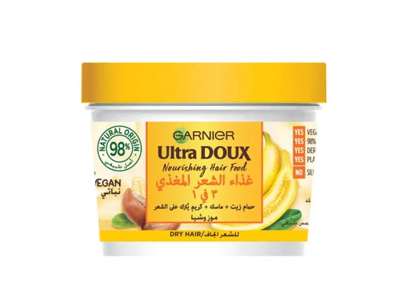 Garnier Ultra Doux Nourishing Banana 3-in-1 Hair Food For Dry Hair 390ml Garnier