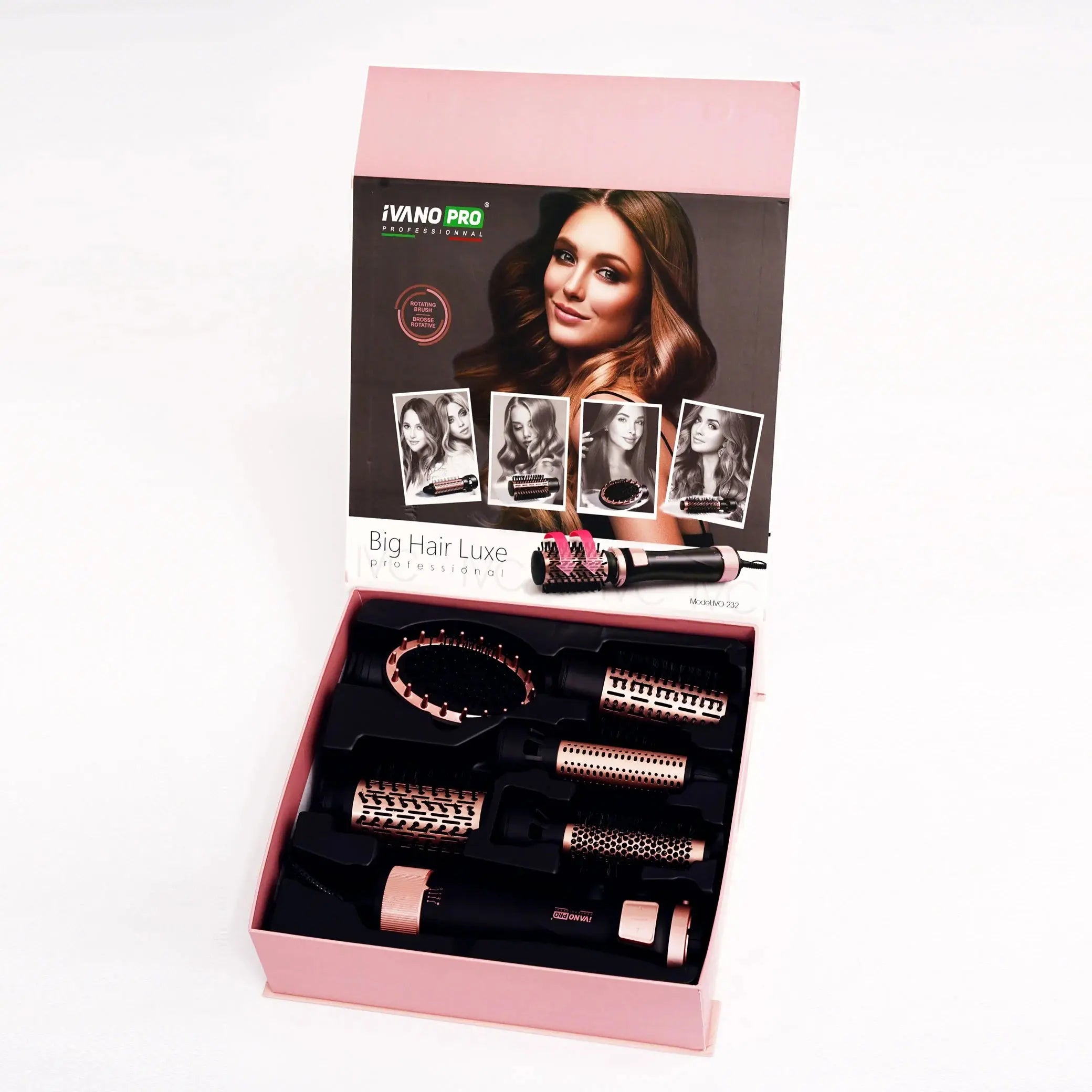 IVANO PRO 5 en 1 : Brosse Rotative Professionnelle Ivano Pro