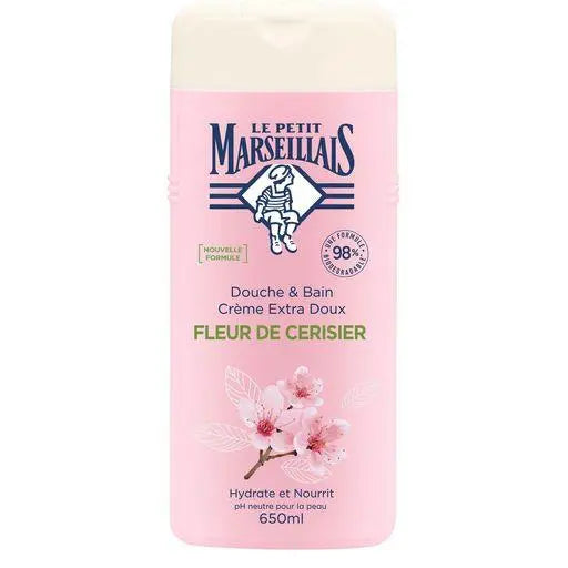 LE PETIT MARSEILLAIS DOUCHE & BAIN FLEUR DE CERISIER 650ML Le Petit Marseillais