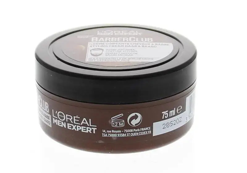 L’ORÉAL MEN EXPERT – BARBER CLUB CRÈME CAPILLAIRE HOMMES – 75ML L'oréal professionnel