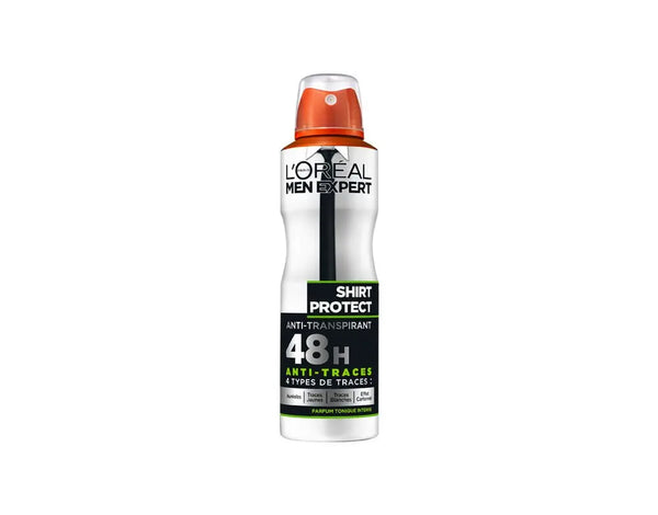 L’ORÉAL MEN EXPERT – DÉODORANT SPRAY POUR HOMME – SHIRT PROTECT ANTI-TRANSPIRANT SANS ALCOOL – 200 ML L'oréal professionnel