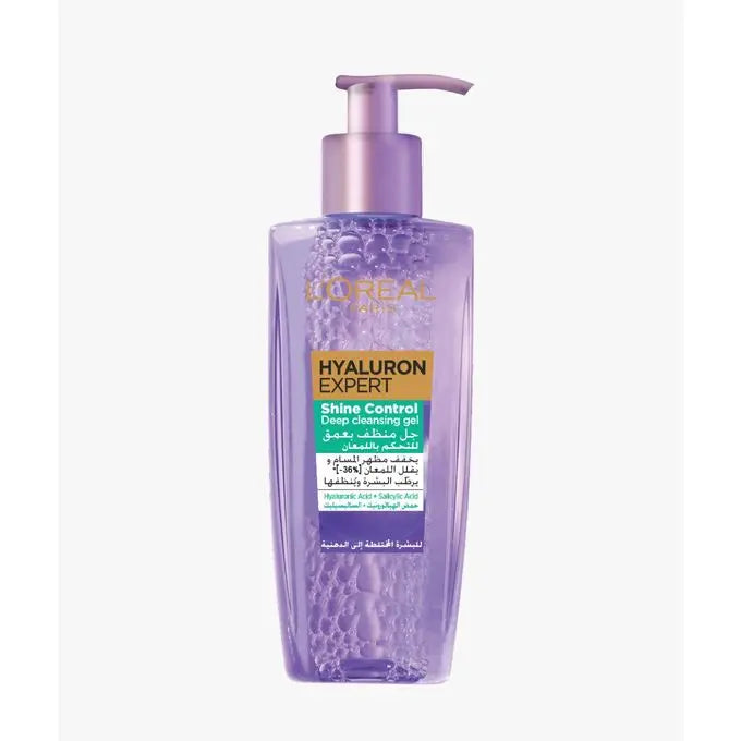 L’ORÉAL PARIS GEL NETTOYANT VISAGE HYALURON EXPERT POUR PEAUX GRASSES- 200ML L'oréal