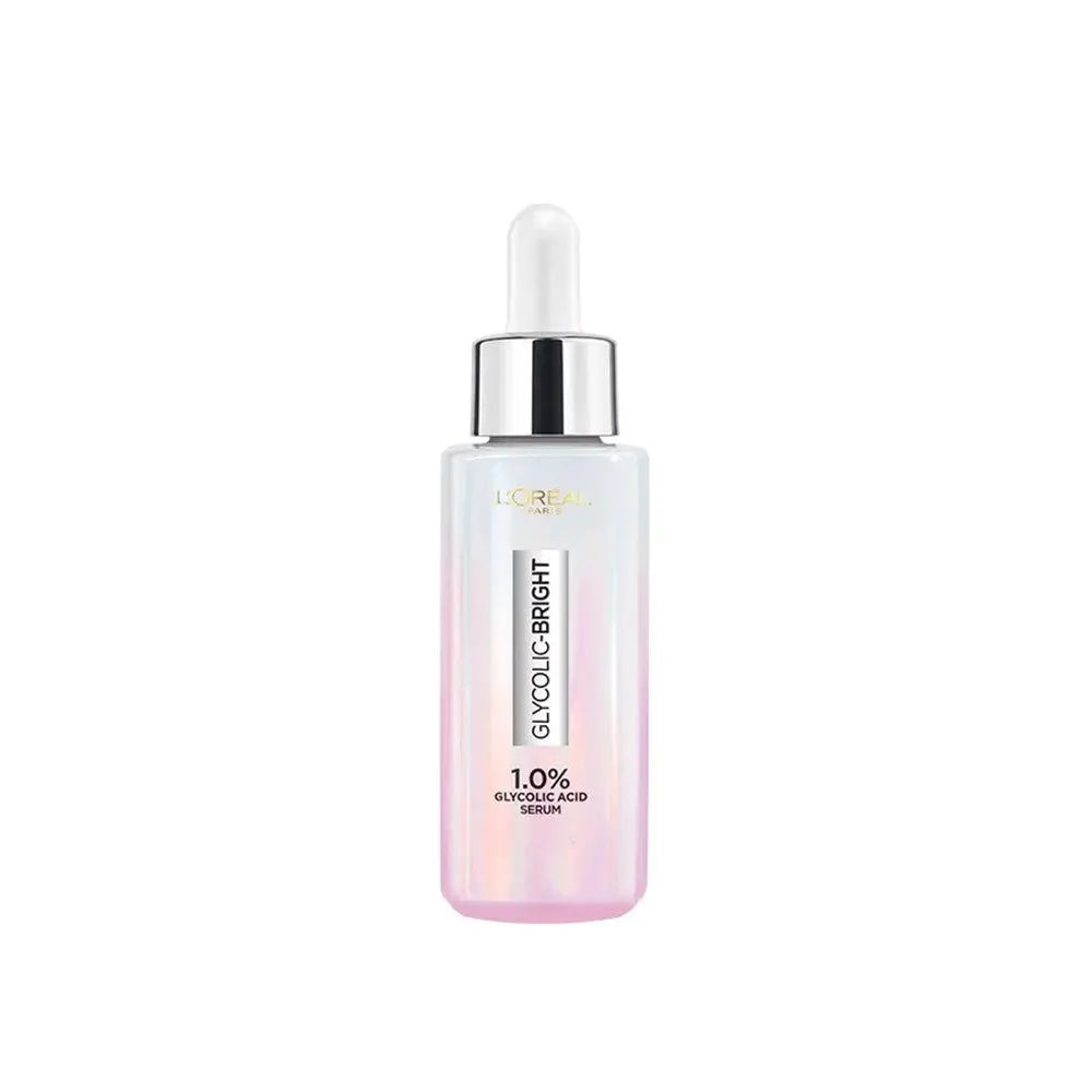 L’ORÉAL PARIS - SÉRUM VISAGE GLYCOLIC-BRIGHT 1% D’ACIDE GLYCOLIQUE POUR UNE PEAU ÉCLATANTE ET UNIFORME – 30 ML L'oréal