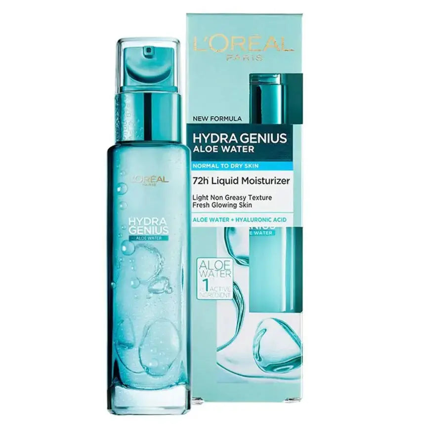L'Oreal Paris Hydra Genius Aloe Water and Hyaluronic Acid 72H Liquid Moisturizer - 70 ml L'oréal professionnel