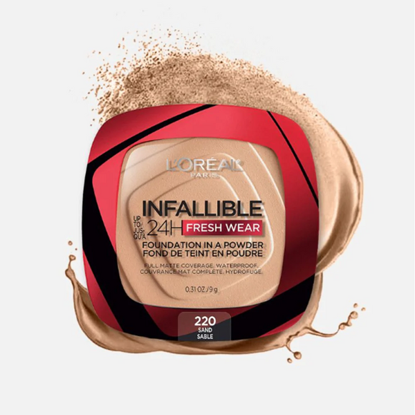 L'OREAL PARIS - INFAILLIBLE 24H FRESH WATER FOUNDATION 220 SABLE SAND