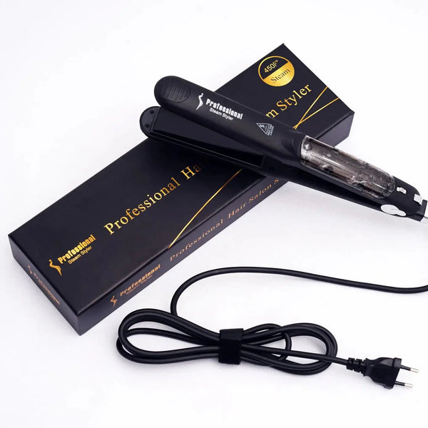 Lisseur professionnel à vapeur – Fer plat de qualité salon à chaleur élevée de 450°F Ivano Pro