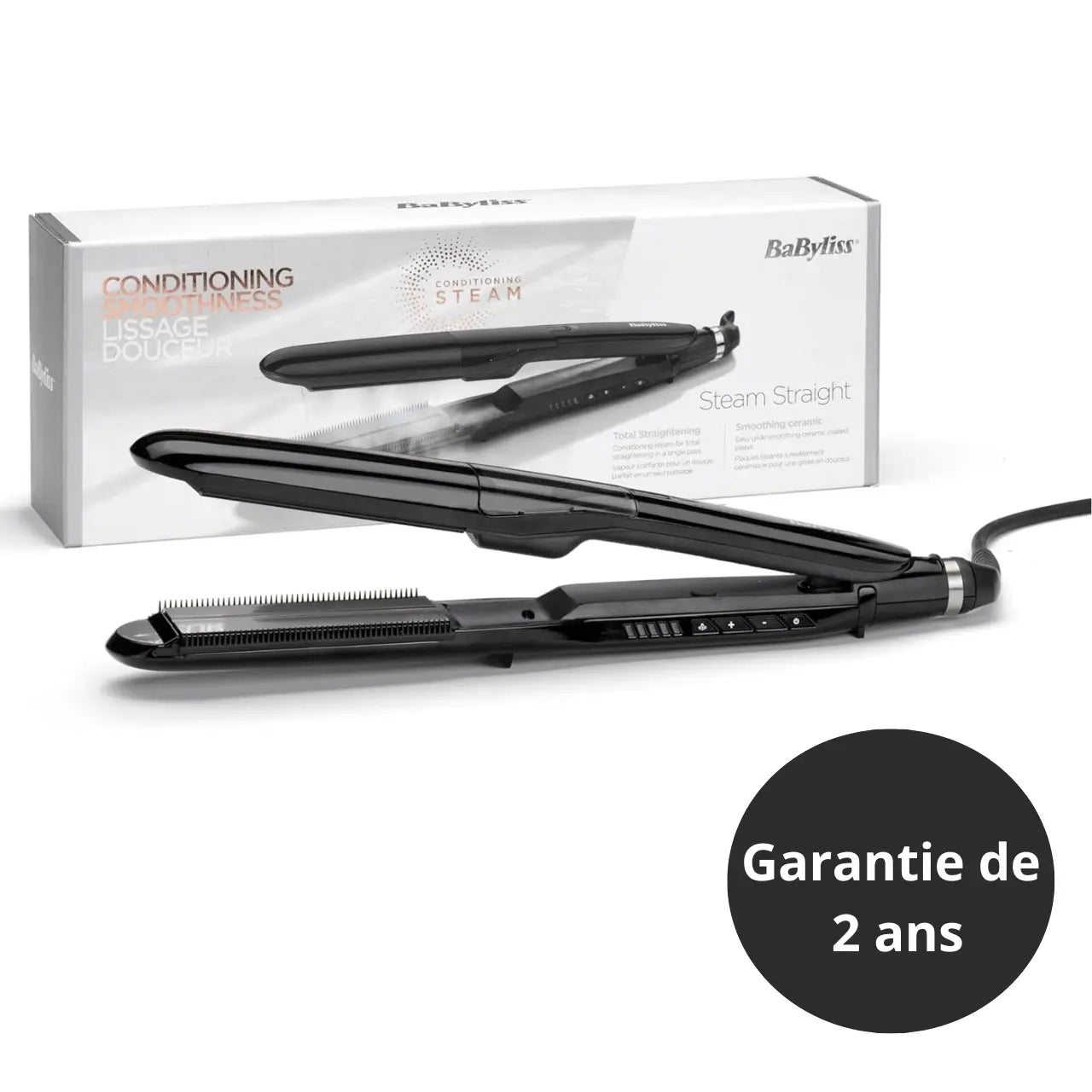 Lisseur vapeur, revetement en céramiques ST492E Babyliss Paris