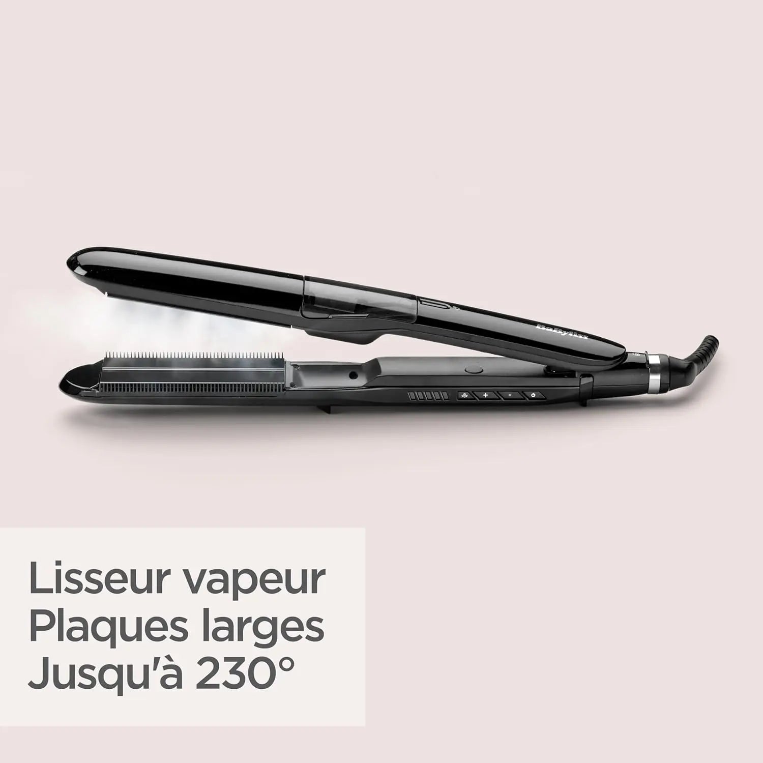Lisseur vapeur, revetement en céramiques ST492E Babyliss Paris