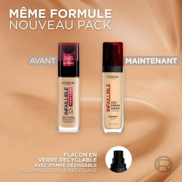 Loreal Paris - Infiaillible 32h Fresh Wear Foundation - 140: Beige Doré L'oréal professionnel