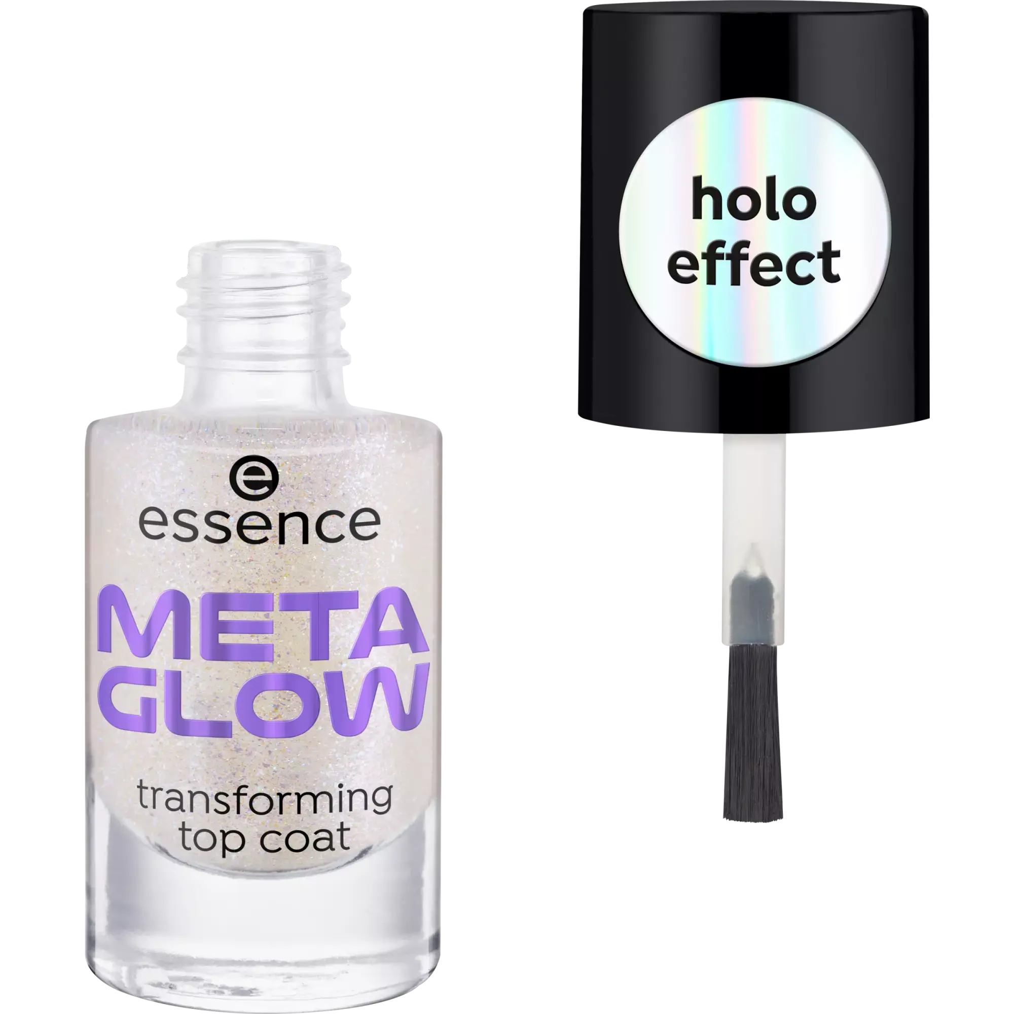 META GLOW transforming top coat essence