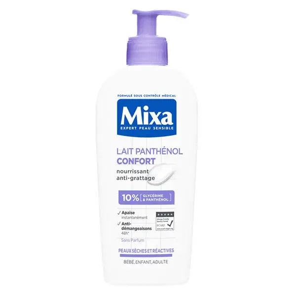 MIXA - Lait corps Panthénol Confort Anti-Démangeaisons 250ml Mixa expert