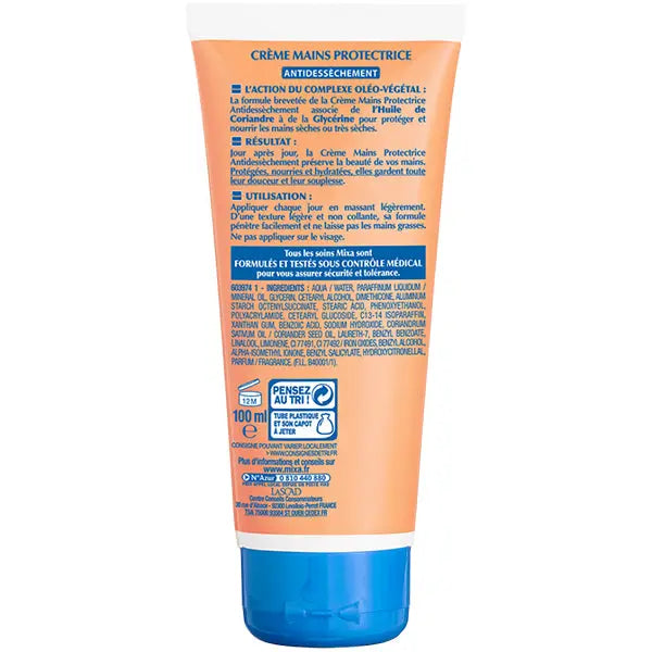 MIXA – CRÈME MAINS PROTECTRICE ANTIDESSÈCHEMENT – 100 ML Mixa expert
