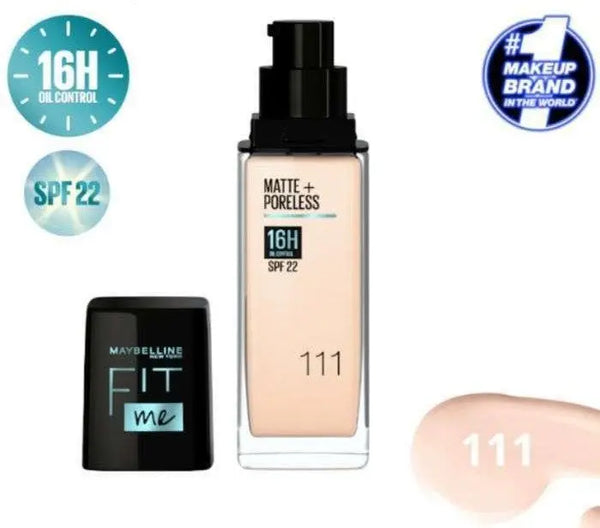 Maybelline - Fond de Teint Fit Me Matte & Poreless N° 111 Maybelline