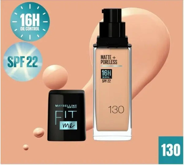 Maybelline - Fond de Teint Fit Me Matte & Poreless N° 130 Maybelline