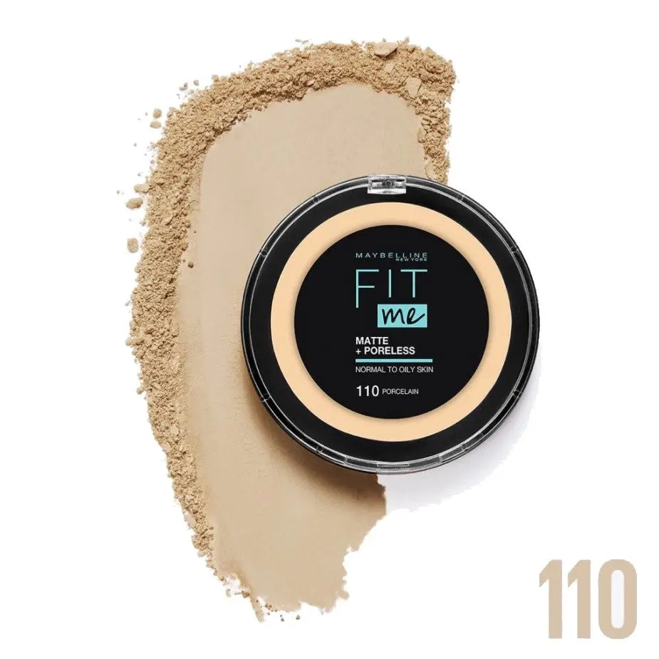 Maybelline New York Fit Me Matte and Poreless Compact Face Powder - 110 Maybelline