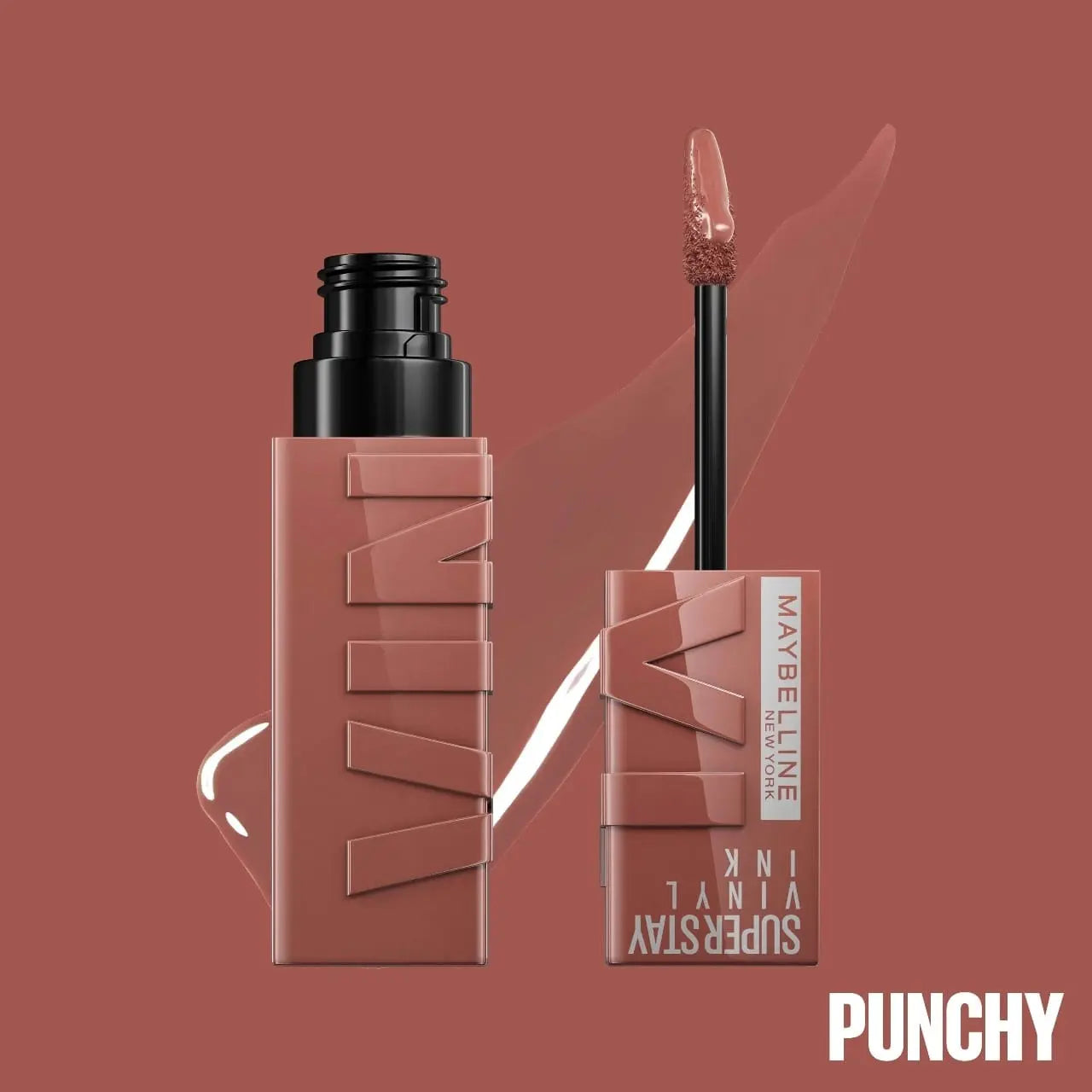 Maybelline New York Super Stay Vinyl Ink Lipstick 120 Punchy Maybelline