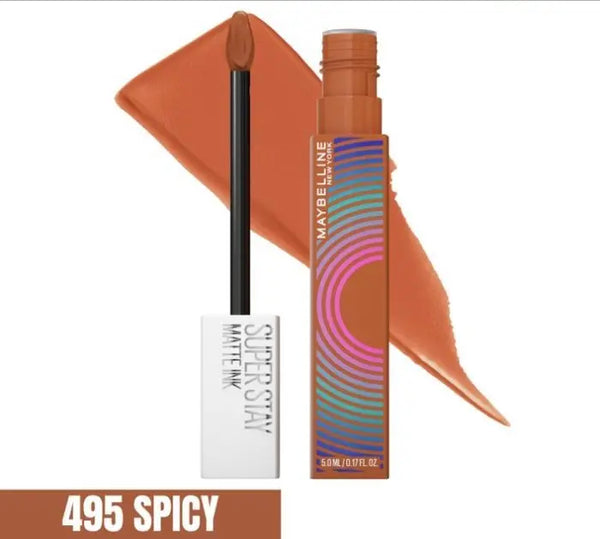 Maybelline - Rouge à Lèvres Liquide Superstay Matte Ink N° 495 – Spicy Maybelline