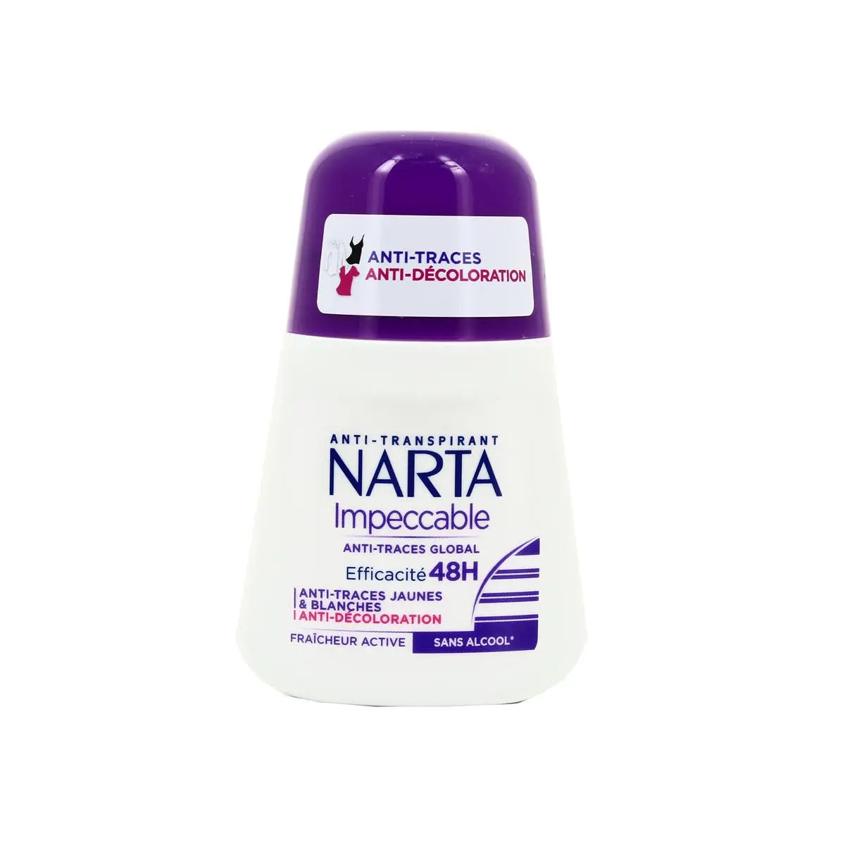 NARTA Déodorant Impeccable Anti-Traces Global et Anti-Décoloration Narta