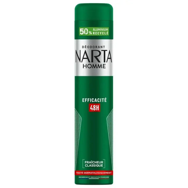 Narta Homme Déodorant Homme Efficacité 48H - 200 ml Narta