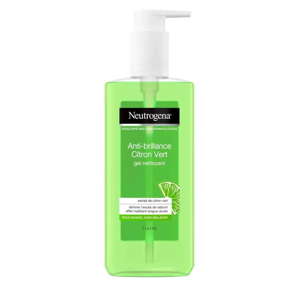 Neutrogena Anti-brillance Citron Vert : gel nettoyant 200 ML NEUTROGENA