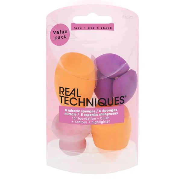 REAL TECHNIQUES - 6 EPONGS MIRACLE Real Techniques