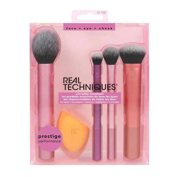 Real Techniques Everyday Essentials Makeup Brush Set Real Techniques